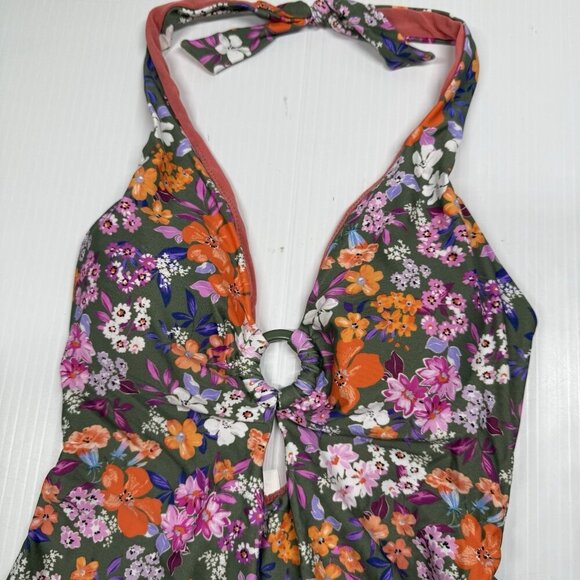 sea level swim one piece swimsuit Parkland Keyhole Halter Pool Tropical size 6 - Picture 3 of 9